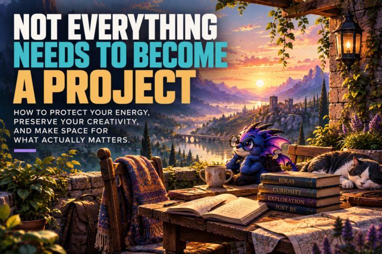 Not everything needs to become a project
