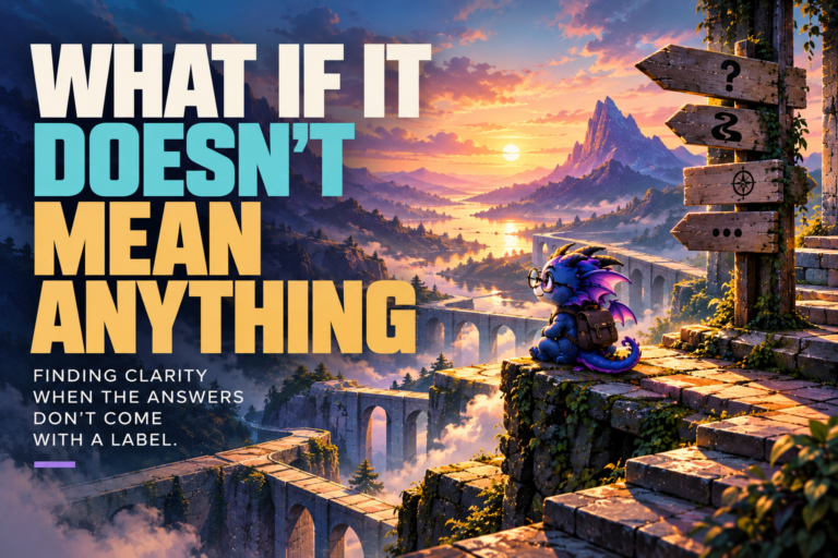 What if it doesn’t mean anything?